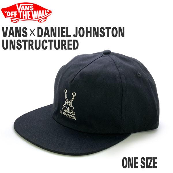 CAP 帽子 VANS×DANIEL JOHNSTON バンズ ダニエルジョンストン コラボ BLACK VN0A5KJSBLK