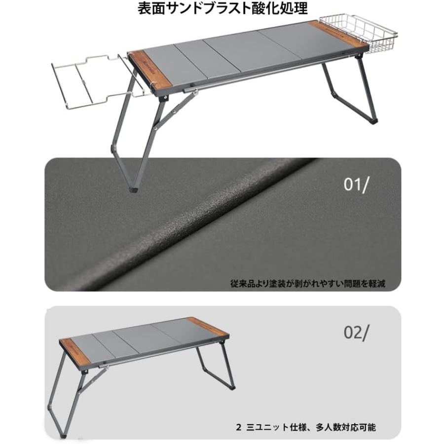 BLACKDEER IGTテーブル アウトドアテーブル アルミ 塗装酸化処理 BLACKDEER IGTテーブル アウトドアテーブル アルミ 塗装酸化処理