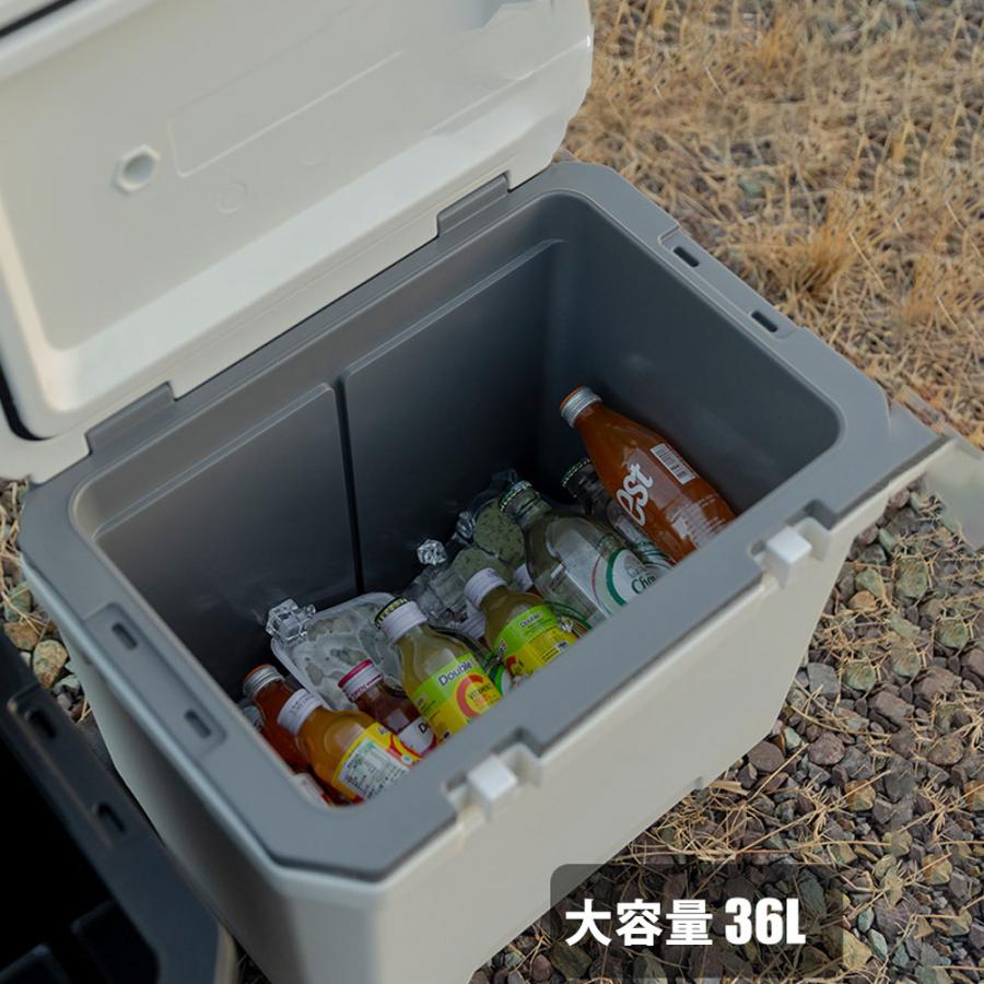 Mountainhiker 36L/38QT大容量クーラーボックス キャスター付き 快進