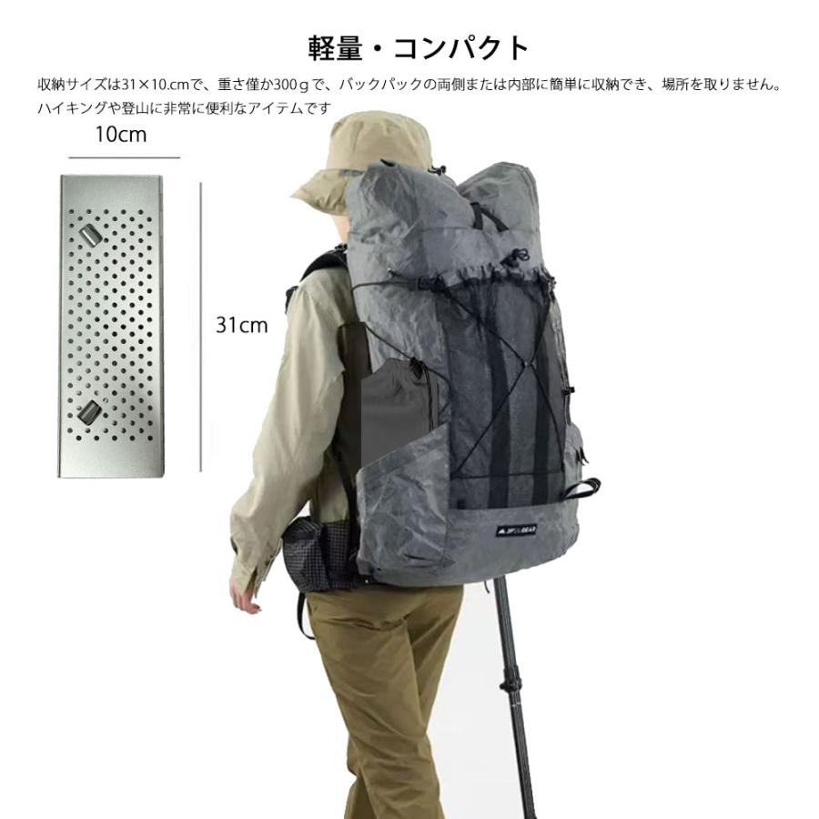 ソロテーブル アルミ 折り畳みテーブル X型安定構造 耐高温 防水 耐久