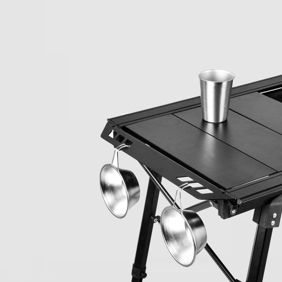 半分折式 IGTテーブル アウトドアテーブル アルミ キャンプ