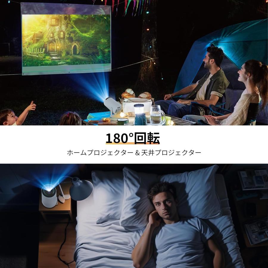 プロジェクター 小型 4K対応 Android TV 11.0 高輝度 自動台形 プロジェクター 小型 4K対応 Android TV 11.0 高輝度 自動台形