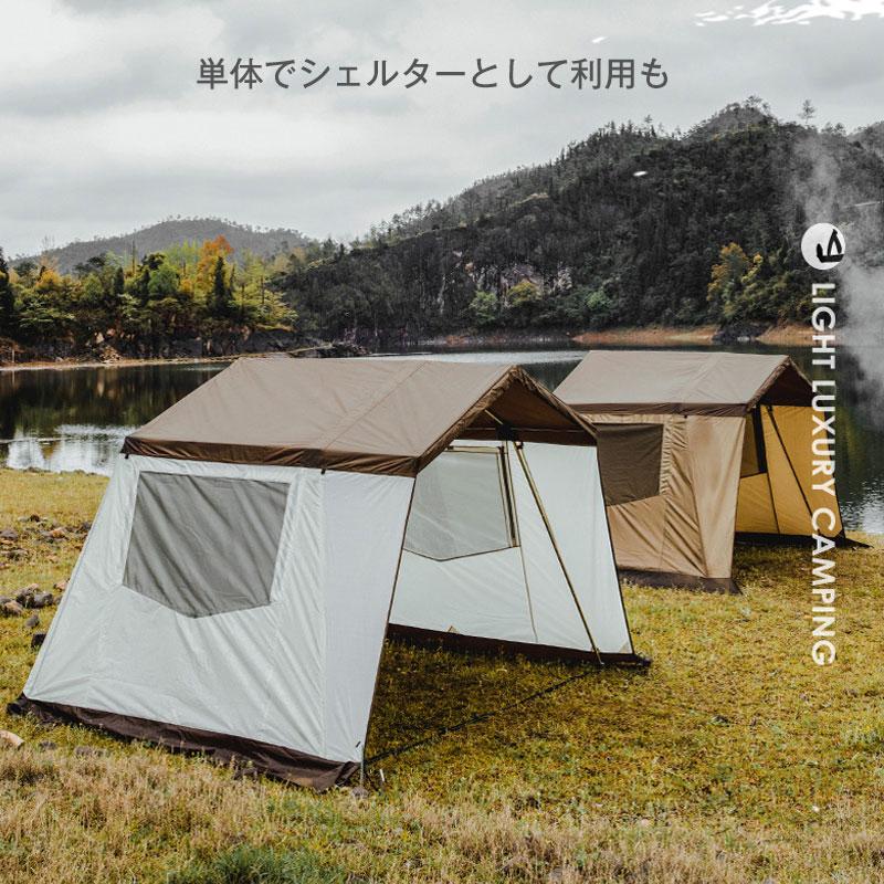 Mountainhiker アウトドア キャンプ テント ロッジ型テント　ロッジタイプ　ロッジシェルター  屋型テント　キャンプテント 4シーズン　ハウステント｜vertexone-store｜08