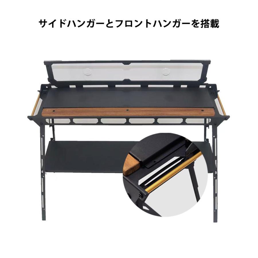 アウトドアマルチコンソール ハンガーラック キャンプラック アクリル