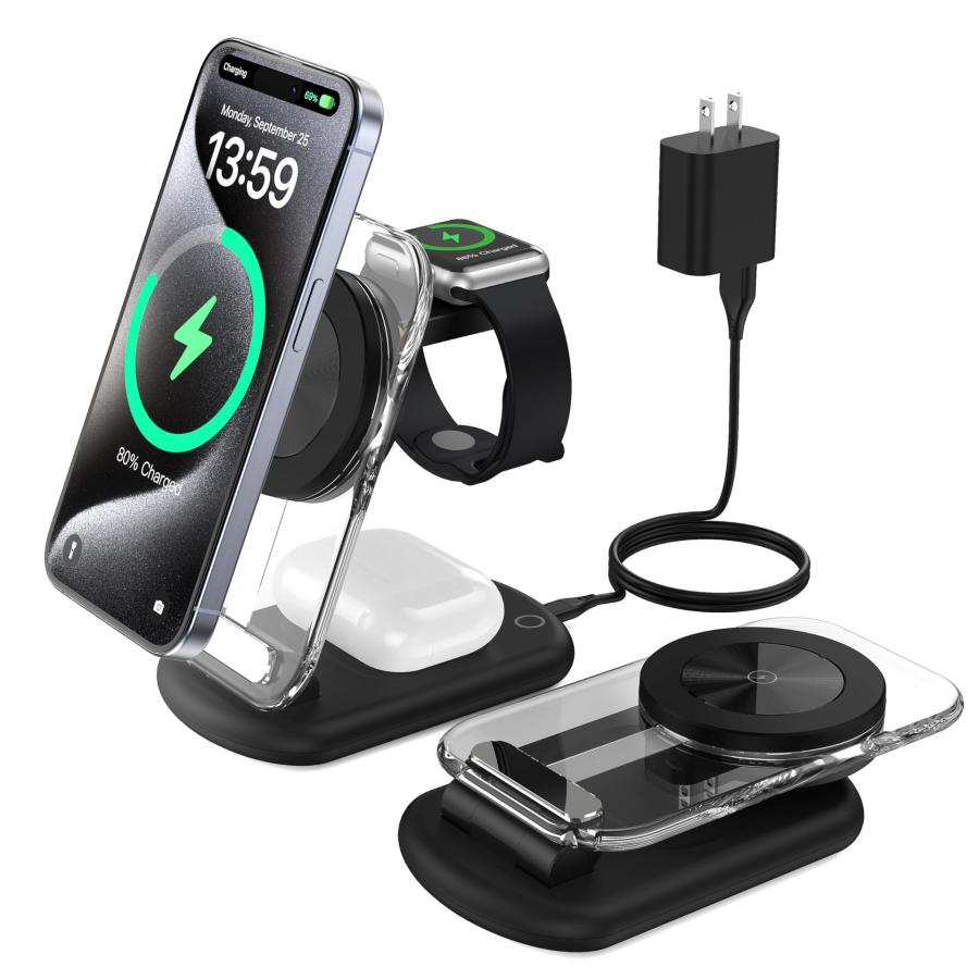 Apple - ワイヤレス充電器 3in1 iPhone14Pro MagSafe対応 mags Apple - ワイヤレス充電器 3in1 iPhone14Pro MagSafe対応 mags