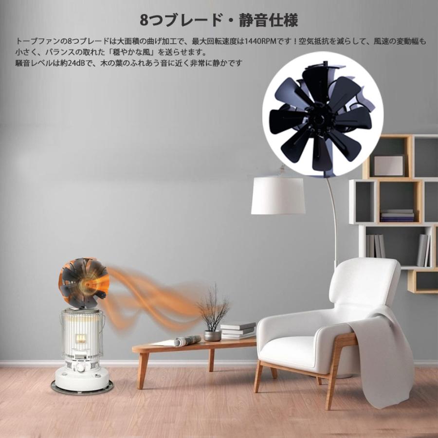 ストーブファン 煙突かけストーブファン 2way 八羽根 灯油 ストーブファン 煙突かけストーブファン 2way 八羽根 灯油