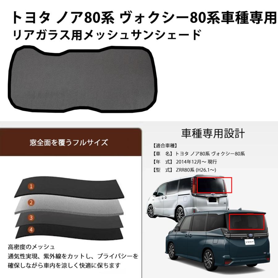 VOXY 80系 サンシェード ノア・ヴォクシー80系 メッシュカーテン メッシュサンシェード