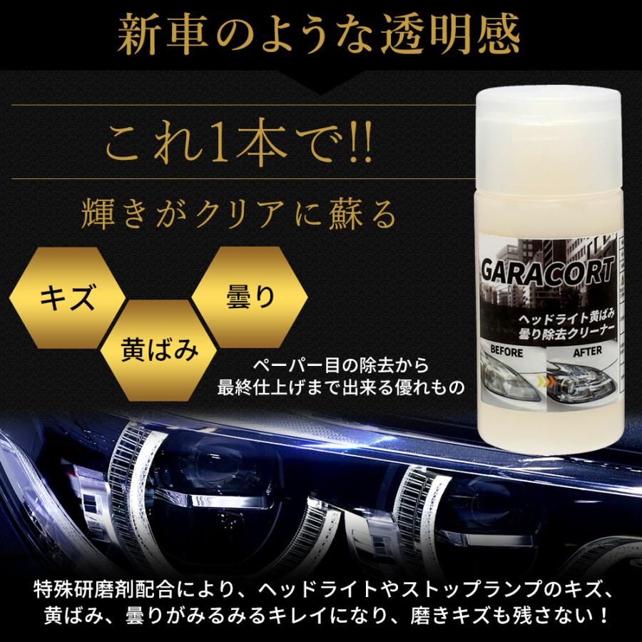 開店記念セール ヘッドライト コーティング ガラスコーティング剤 ガラコート 黄ばみ 曇り 除去 クリーナー セット 車 バイク 洗車 ワックス 簡単 メンテナンス 送料無料 Aynaelda Com