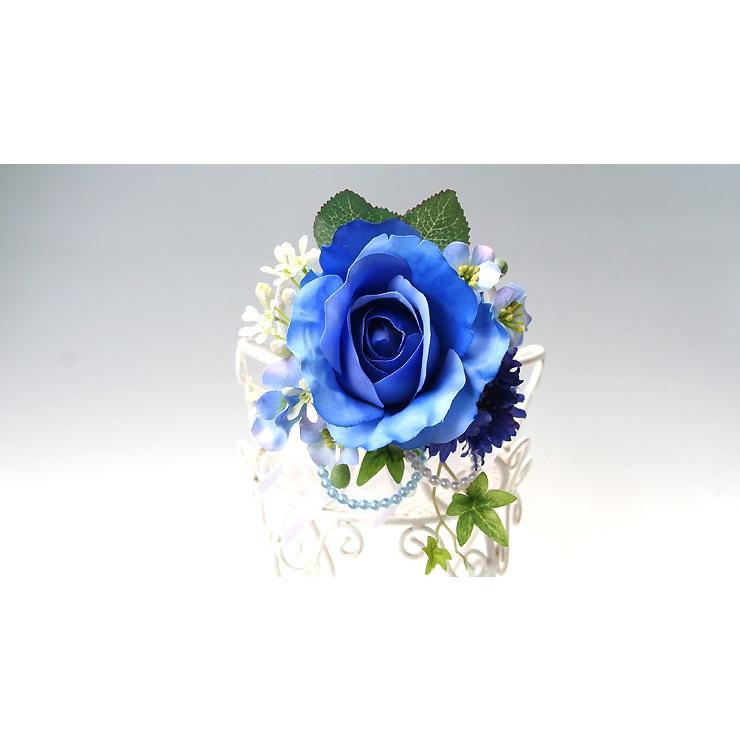 ブルーバラのコサージュ |  | 02