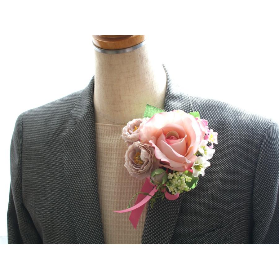 ピンクのバラのコサージュ |  | 06
