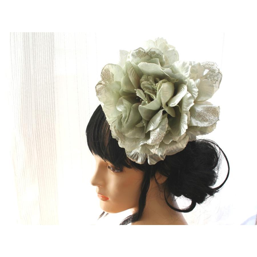 シルバー系でキラキラしたモダンな髪飾り（コームとUピンパーツ）：HA046 |  | 09