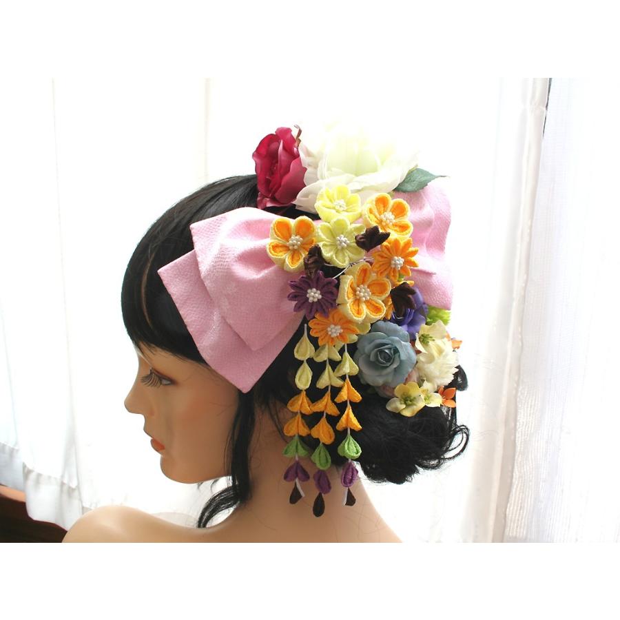 花ちりめんとピオニーとバラのパーツセット（18パーツ）：HA047 |  | 11