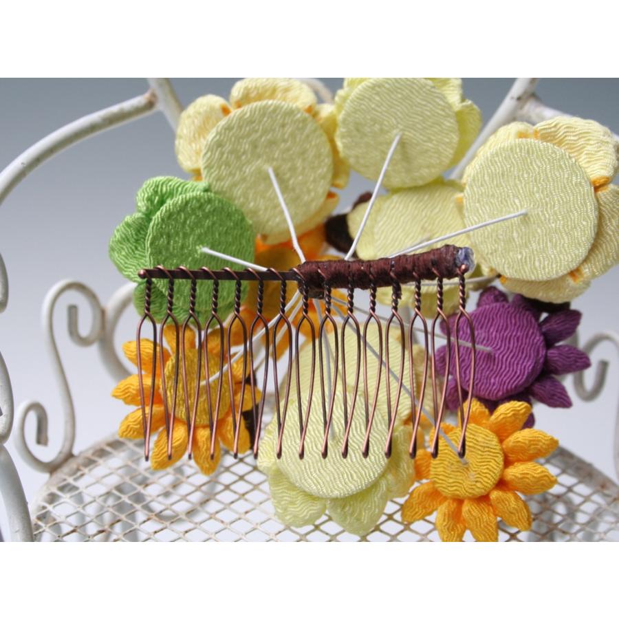 花ちりめんとピオニーとバラのパーツセット（18パーツ）：HA047 |  | 09