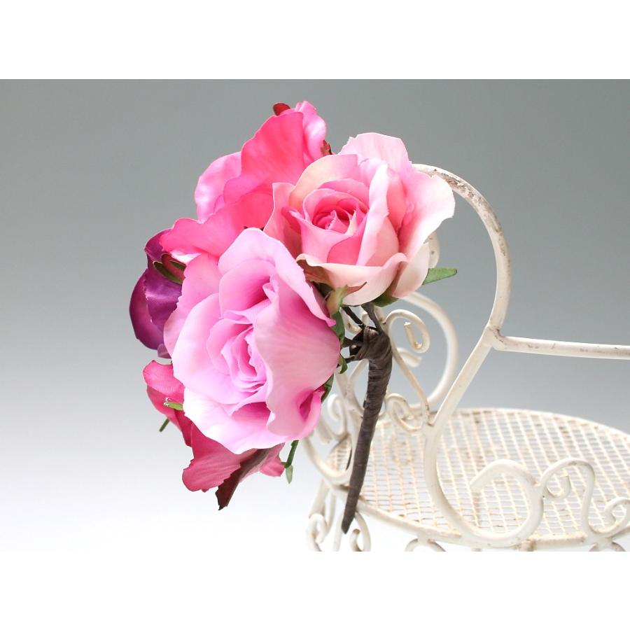 バラのパーツセットの髪飾り（19パーツ）：HA058 |  | 06