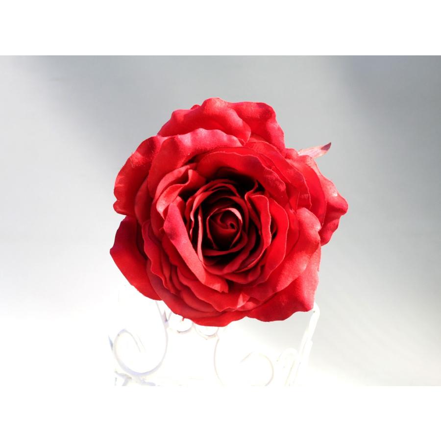 バラ大輪一輪のみの髪飾り：HA062 |  | 02