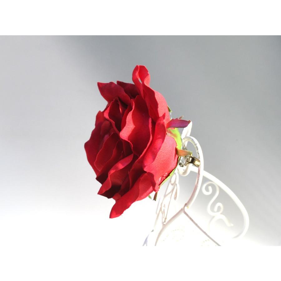 バラ大輪一輪のみの髪飾り：HA062 |  | 03