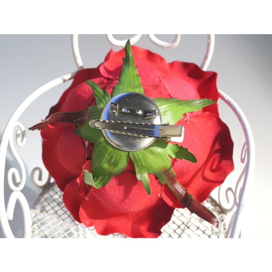 バラ大輪一輪のみの髪飾り：HA062 |  | 04