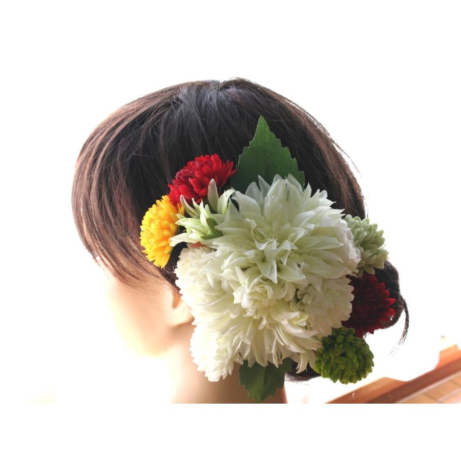 ダリアとマムの髪飾りセット：HA073 |  | 01