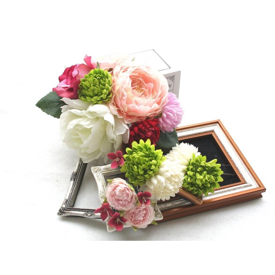 ピオニーとラナンキュラスとマムのパーツセット（９パーツ）：HA083 | 