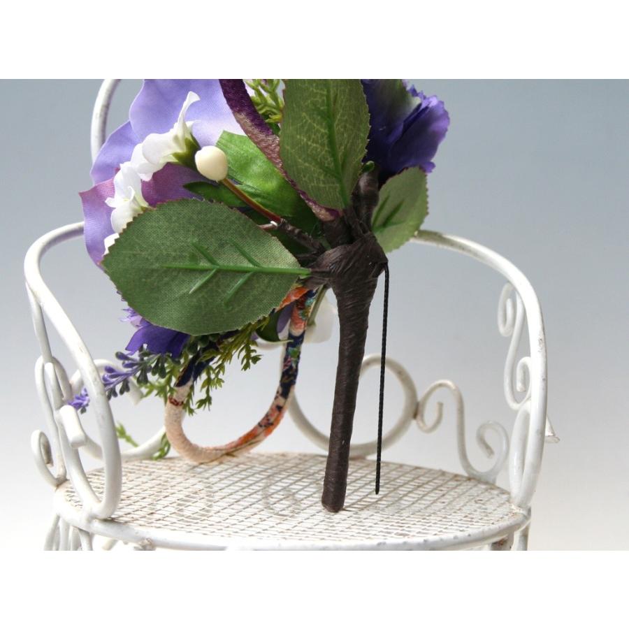 パープルバラの髪飾り：HA024 |  | 05