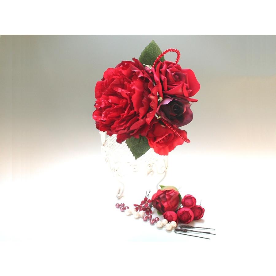 舞妓牡丹とバラのパーツセット（11パーツ）：HA042 |  | 02