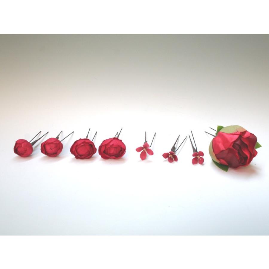 舞妓牡丹とバラのパーツセット（11パーツ）：HA042 |  | 04