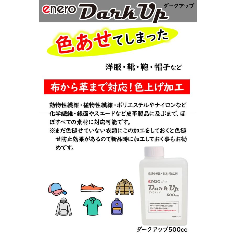KAMINAGA 【色褪せ修正・色あげ加工剤】enero DarkUp500cc マイクロ