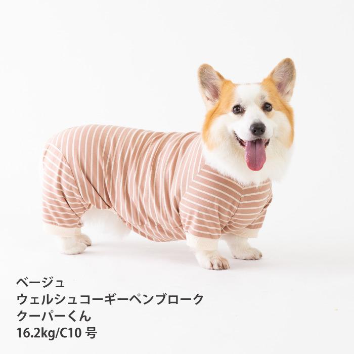 VERY 犬服 コーギー・バセット BORDERS CLUB ロンパース ネイビー