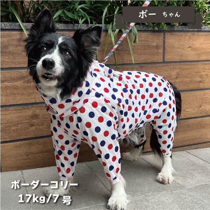 VERY 犬服 ストレッチフルカバー レインコート 4脚 中型犬 犬用品 安い