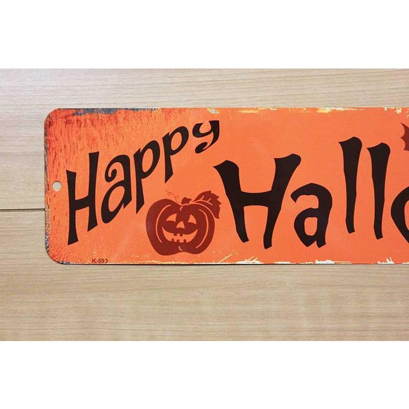 ハロウィン 飾り Happy Halloween ミニストリートサイン型 アメリカンブリキ看板｜veryberry｜03