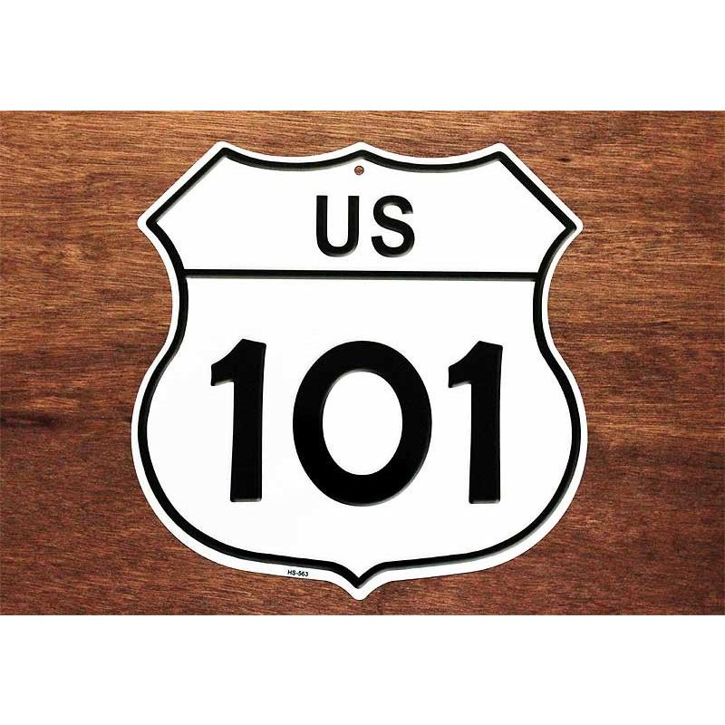 アメリカン レトロ アメリカの国道101号線 標識型 ルート101