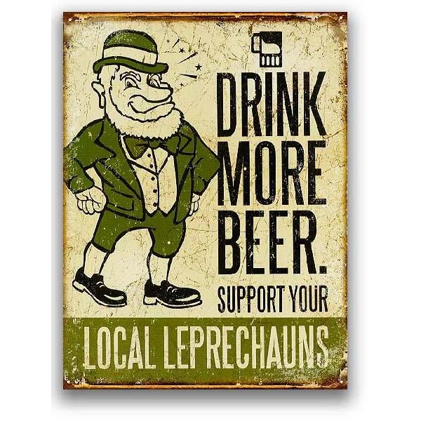 ファッション ビールを飲もう Beer ポップなおじさん レトロシリーズ アメリカンブリキ看板 アメリカ 雑貨 アメリカン雑貨 Supplystudies Com