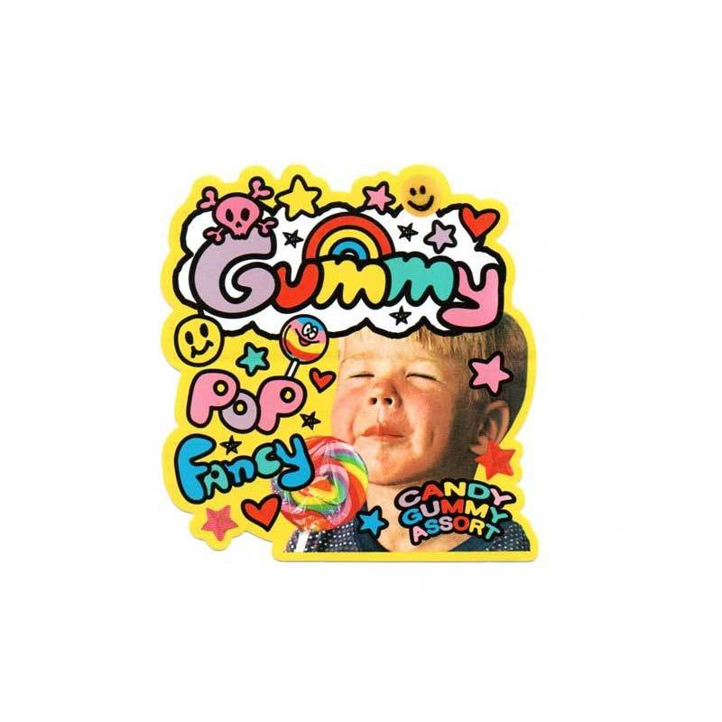 グラタングミ　トレーナー　ステッカー キャンディーグミ柄 アメリカンポップ系 ステッカー Gummy アメリカン