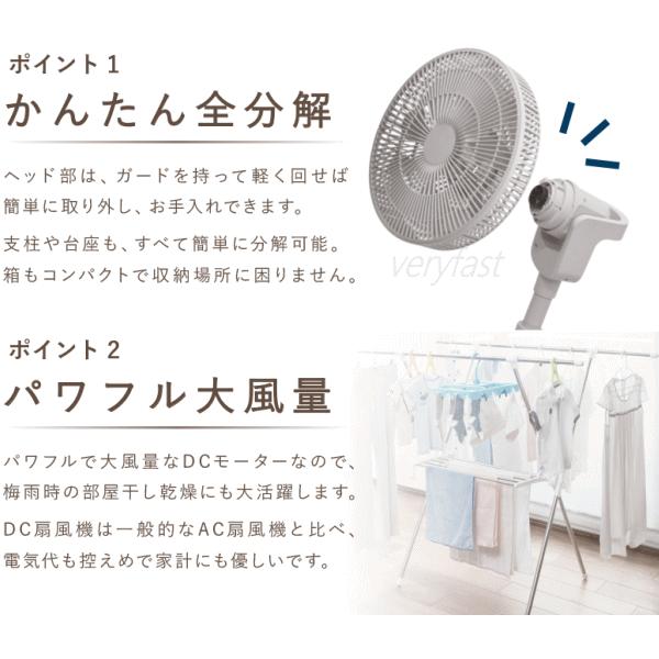 VERSOS（ベルソス） DC扇風機 サーキュレーター 9枚羽根 節電 静音