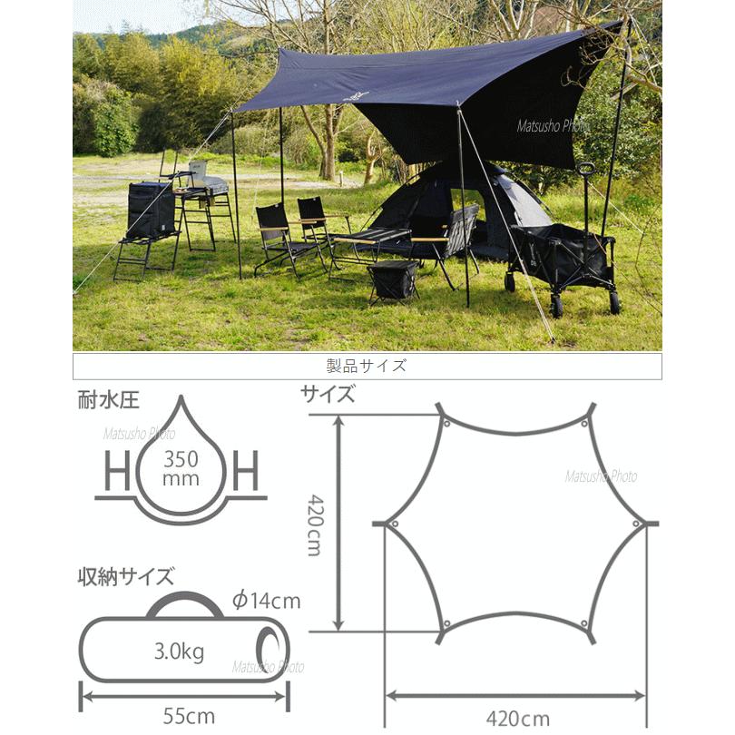 タープ テント ヘキサタープ DOD ディーオーディー DOD ヘーキサタープ  