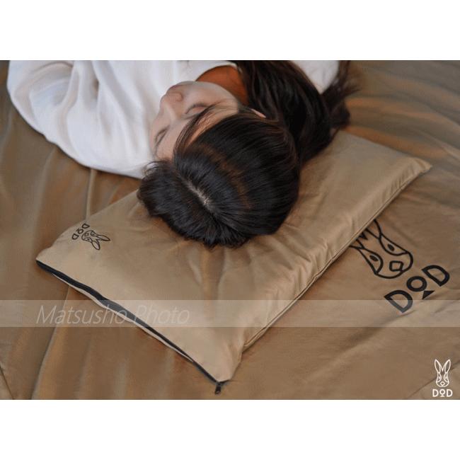 DOD（ディオーオーディー） 枕 キャンプ用枕 マクラ カバー付き
