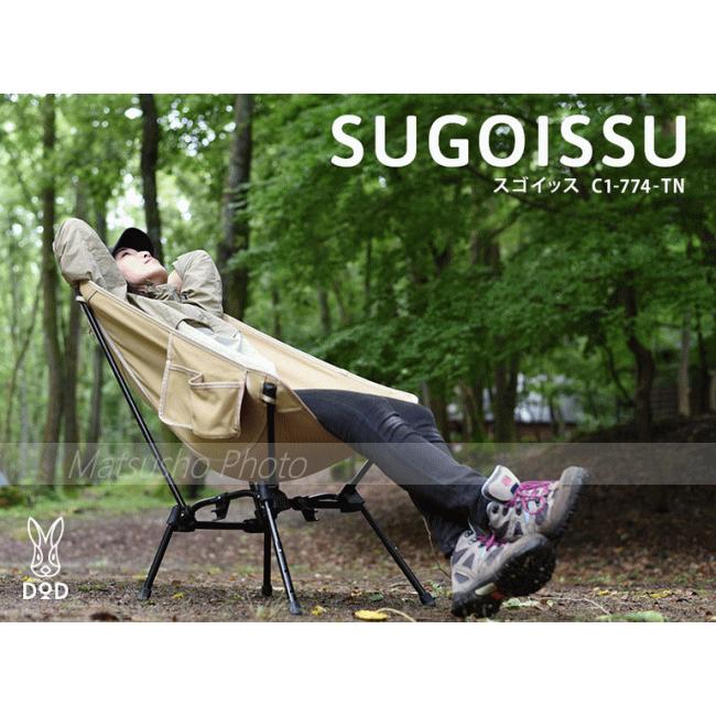 DOD（ディオーオーディー） チェア 高さ調整 角度調整 簡単組立 片付け