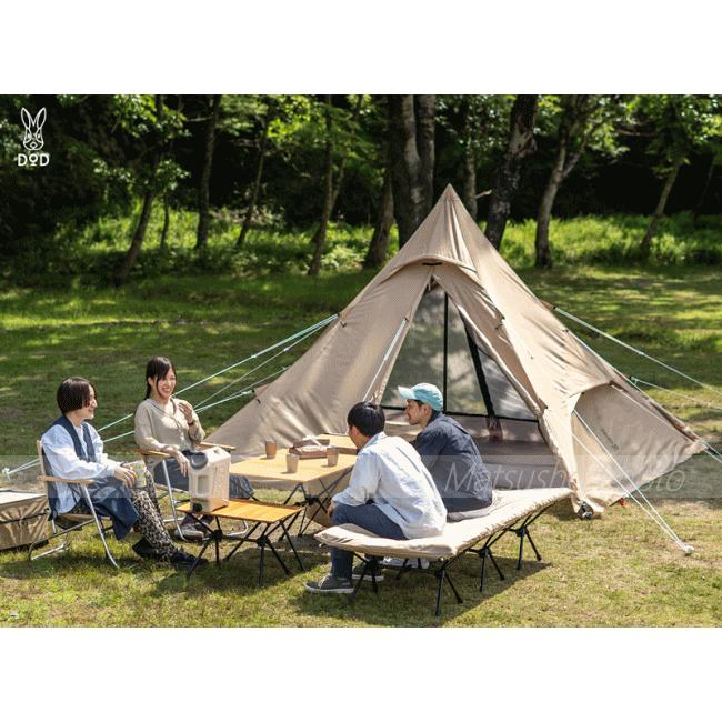 [美品]DOD ワンポールテントRX L セット品　ポール等 DOD（ディオーオーディー） テント ワンポールテントRX M T3-948-TN