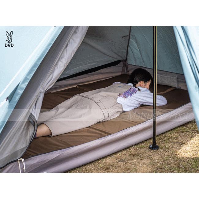 【お値下げしました】ロゴス ティピーテント + DODのインナーマット DOD（ディオーオーディー） インナーテント ハーフサイズ グランド