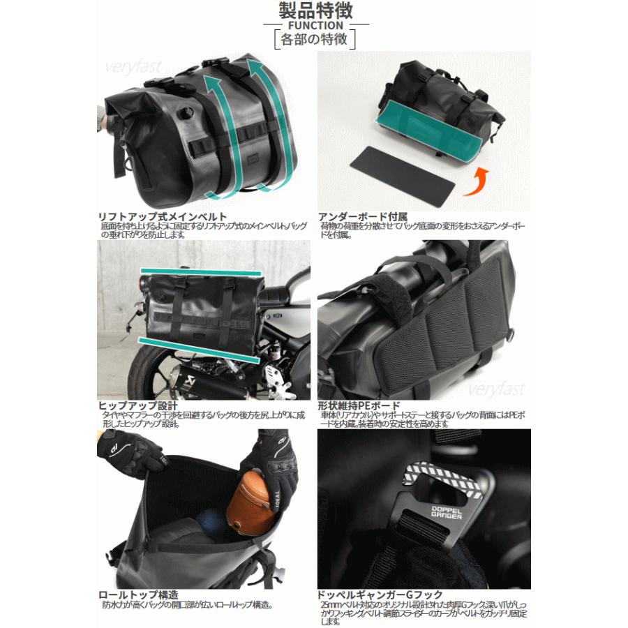 ドッペルギャンガー（DOPPELGANGER） バイク用バッグ サイドバッグ