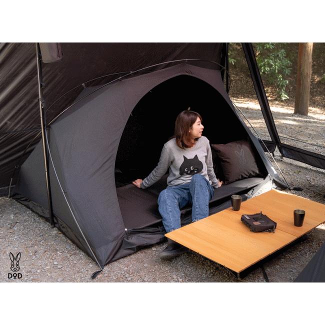 DOD テント 自立式 インナーテント 自立式テント カンガルースタイル専用 コットン素材 フカヅメ構造 設置しやすい ペグ付属 アウトドア キャンプ フカヅメカンガルーテントS T2-839-BK DOD（ディオーオーディー） テント 自立式 インナーテント 自立式