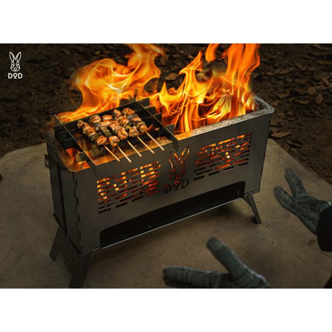 DOD 焚き火台セット DOD「リングヲモヤセ」超ユニーク焚き火台を徹底レビュー☆使ってみて