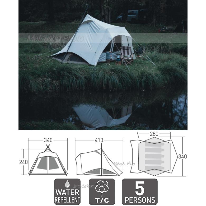 ogawa（アウトドア） ogawa オガワキャンパル 5人用 ポールテント
