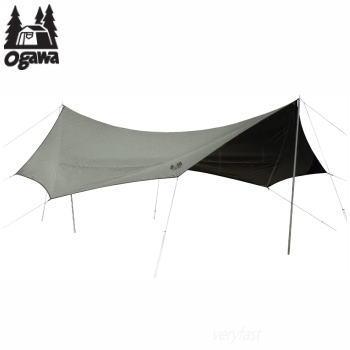 ogawa タープ オクタゴンタープ シェーディングタープ 八角形 オクタゴン 日よけ 遮光 アウトドア キャンプ オクタゴンシェーディングタープ 3307 カーキ の商品画像
