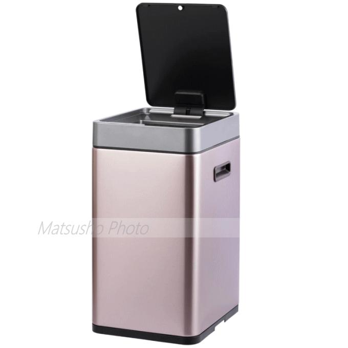 EKO ゴミ箱 レビュー特典付き ごみ箱 センサー式 自動開閉 充電式ステンレス 20L 20リットル 角型 ミラージュ スリム センサービン 20L EK9270RGMT-20L_4