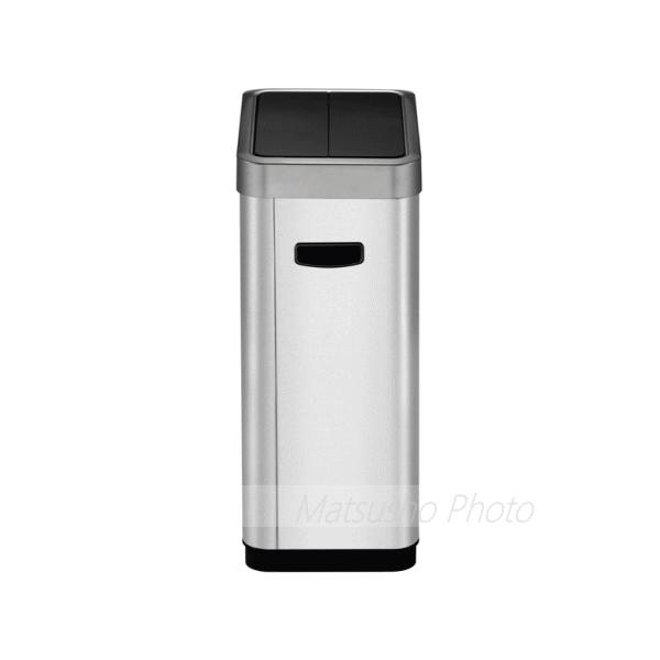 EKO ゴミ箱 ダストボックス センサー式 乾電池式 自動開閉 両開き ごみ箱 大容量 角型 ファントム X センサービン 45L インナーなし EK9261P-45L-WH ホワイト_5