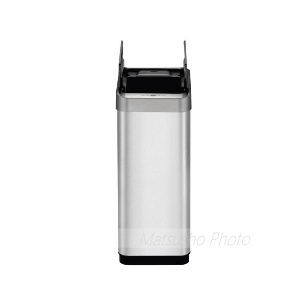 EKO ゴミ箱 ダストボックス センサー式 乾電池式 自動開閉 両開き ごみ箱 大容量 角型 ファントム X センサービン 45L インナーなし EK9261P-45L-WH ホワイト_6