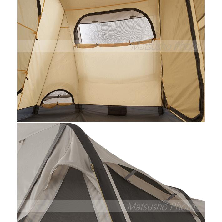 ロゴス PREMIUM テント エアーテント 2ルームテント UVカット 撥水 大型スクリーンテント グランベーシック エアマジック リビングハウス WXL-AI 71805532の画像