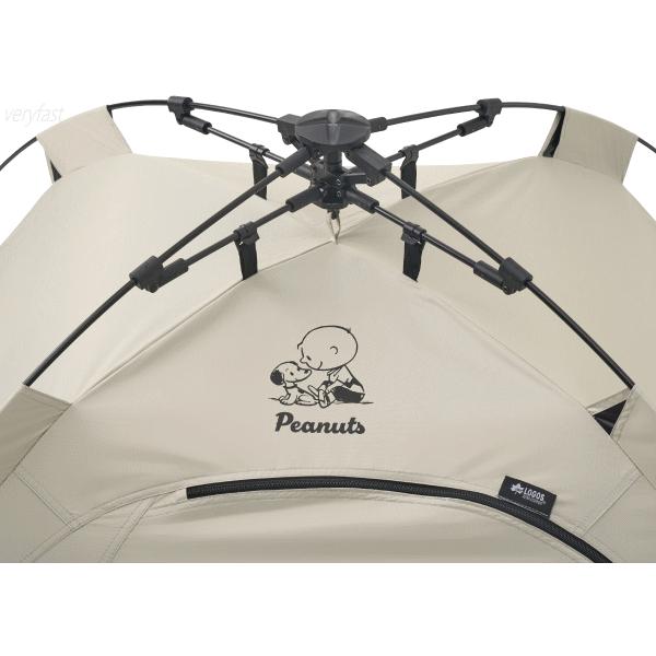 テント ワンタッチテント シェード サンシェード 日陰 日影 日かげ ロゴス LOGOS SNOOPY（PEANUTS 75years）ソーラーQ-TOPフルシェード 86001132 送料無料_5