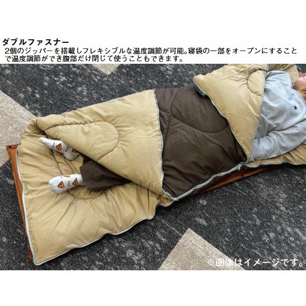 LOGOS（ロゴス） 寝袋 シュラフ 封筒型 うさみみ付 ラビットファー